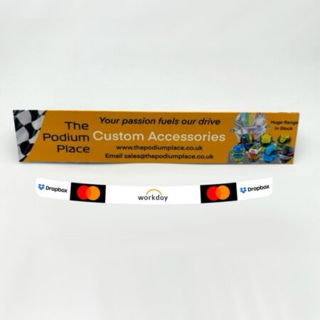 2025 Lando Norris & Oscar Piastri Saudi Arabia 1:2 Mini Helmet Visor Strip