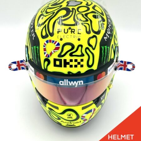 Lando Norris 2025 Silverstone Win 1:2 BELL Helmet Upgrade Bundle