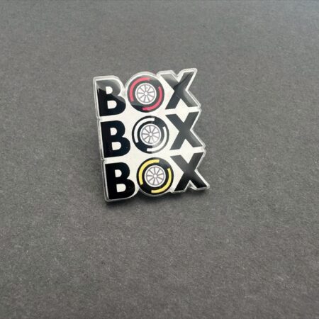 Box Box Box Pin Badge
