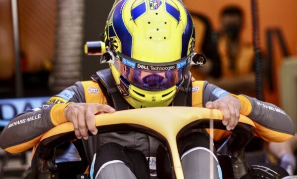 Lando Norris 2022 Season Signed and Upgraded 1:2 Mini helmet - Image 8