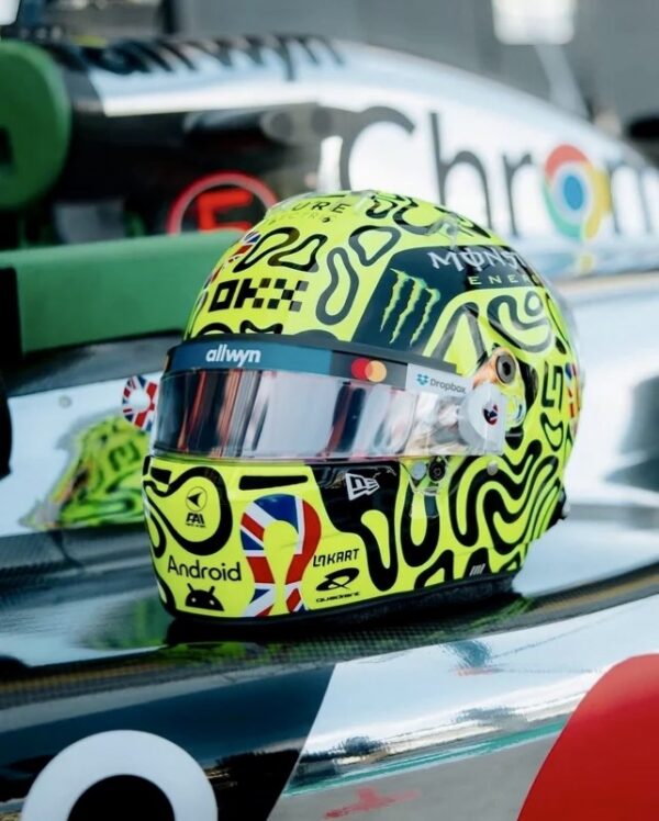 Lando Norris 2025 Silverstone Win 1:2 BELL Helmet Upgrade Bundle - Image 6