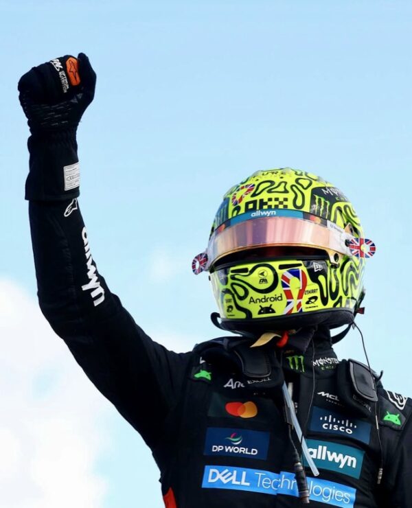 Lando Norris 2025 Silverstone Win 1:2 BELL Helmet Upgrade Bundle - Image 9