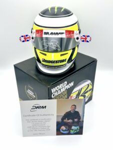 Jenson Button Signed & Upgraded 2009 Season WDC 1:2 Mini Helmet