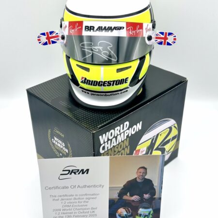 Jenson Button Signed & Upgraded 2009 Season WDC 1:2 Mini Helmet