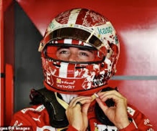 Charles Leclerc Ferrari 2021 Abu Dhabi 1:2 BELL Helmet Upgrade Bundle - Image 5