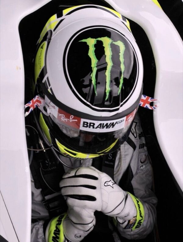 Jenson Button Signed & Upgraded 2009 Season WDC 1:2 Mini Helmet - Image 8