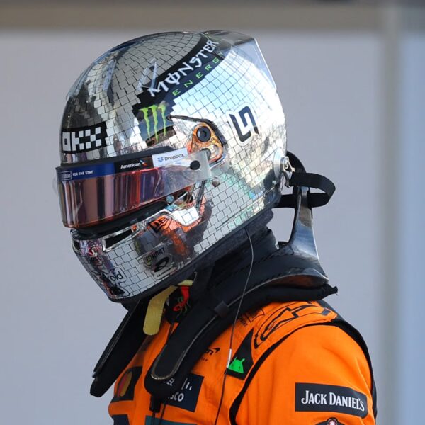 2025 Lando Norris & Oscar Piastri Miami 1:2 Mini Helmet Visor Strip - Image 4