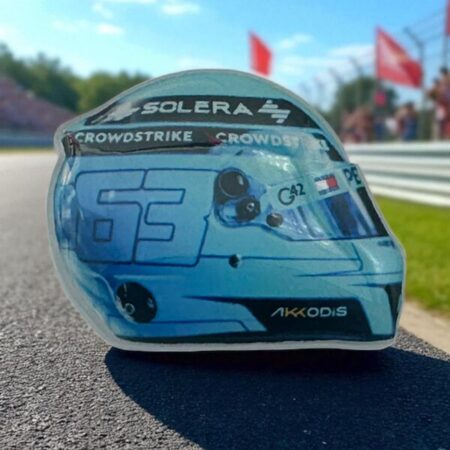 George Russell 2025 Mercedes Helmet Pin Badge