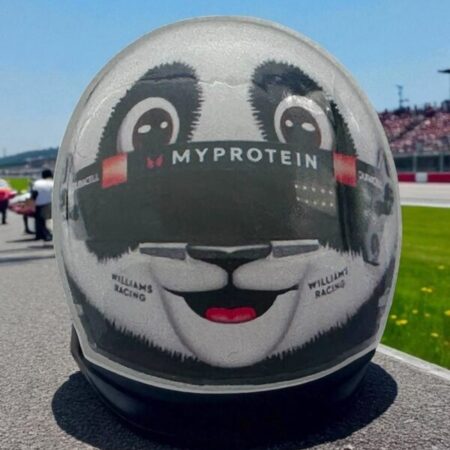 Alex Albon Panda Helmet Pin Badge