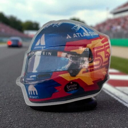 Carlos Sainz 2025 Williams Helmet Pin Badge
