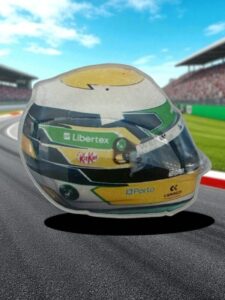 Gabriel Bortoleto 2025 Stake Helmet Pin Badge