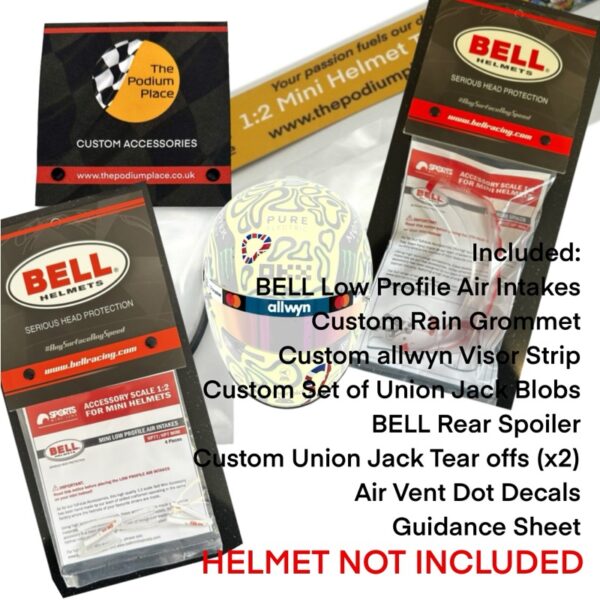 Lando Norris 2025 Silverstone Win 1:2 BELL Helmet Upgrade Bundle - Image 3