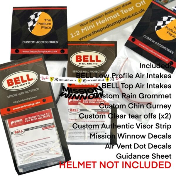 Charles Leclerc Ferrari 2021 Abu Dhabi 1:2 BELL Helmet Upgrade Bundle - Image 3
