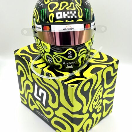 Lando Norris 2025 1:2 Dark Glitter Season Helmet Fully Upgraded
