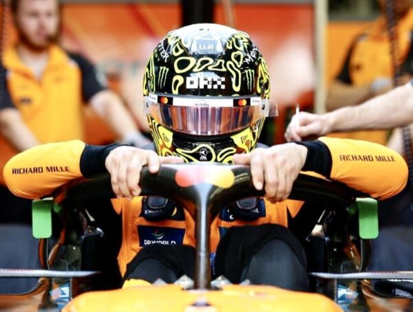 Lando Norris 2025 1:2 Dark Glitter Season Helmet Fully Upgraded - Image 8