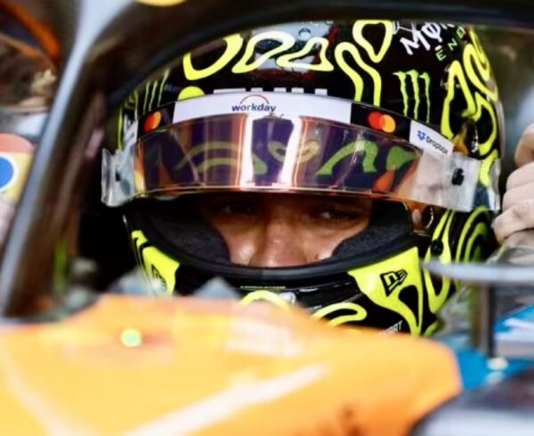Lando Norris 2025 1:2 Dark Glitter Season Helmet Fully Upgraded - Image 9