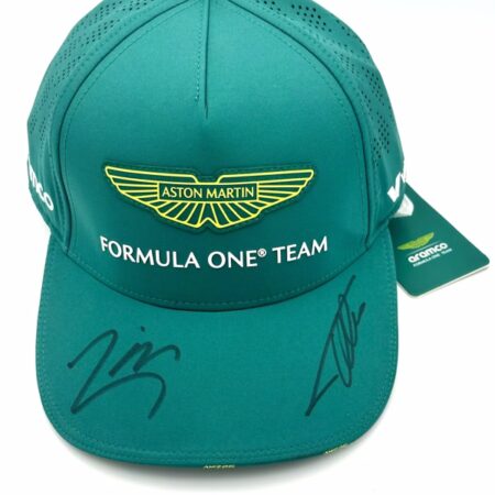 Fernando Alonso & Lance Stroll Signed 2025 Aston Martin Team Cap