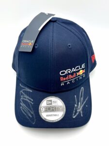 ORACLE Red Bull Racing Cap Signed by Max Verstappen & Sergio Perez
