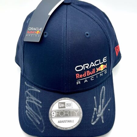 ORACLE Red Bull Racing Cap Signed by Max Verstappen & Sergio Perez