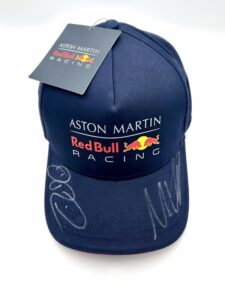 ASTON MARTIN Red Bull Racing Cap Signed by Max Verstappen & Daniel Ricciardo