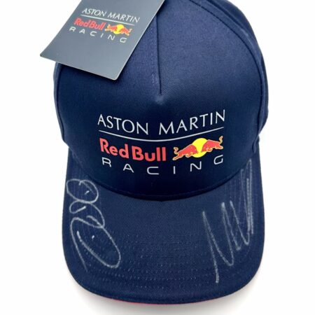 ASTON MARTIN Red Bull Racing Cap Signed by Max Verstappen & Daniel Ricciardo