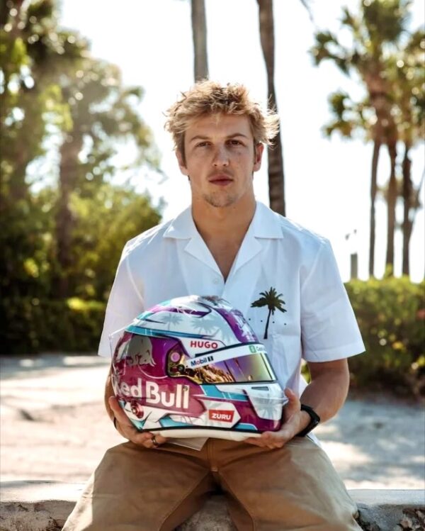Racing Bulls Upgraded Liam Lawson 2025 Miami 1:2 Mini Ltd Edition Helmet - Image 8