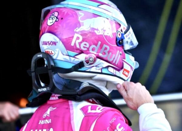 Racing Bulls Upgraded Liam Lawson 2025 Miami 1:2 Mini Ltd Edition Helmet - Image 9