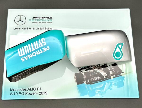 Mercedes AMG F1 W10 EQ Power+ 2019 Left Wing Mirror Hamilton Bottas - Image 2