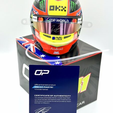 Oscar Piastri 2025 Signed and Upgraded 1:2 Mini helmet